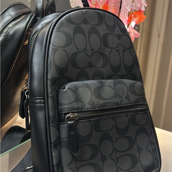 Coach Black Backpack Sleek Modern Design - Picture 1 of 2